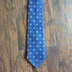 Ralph Lauren Tie Navy with Gold & Red Design